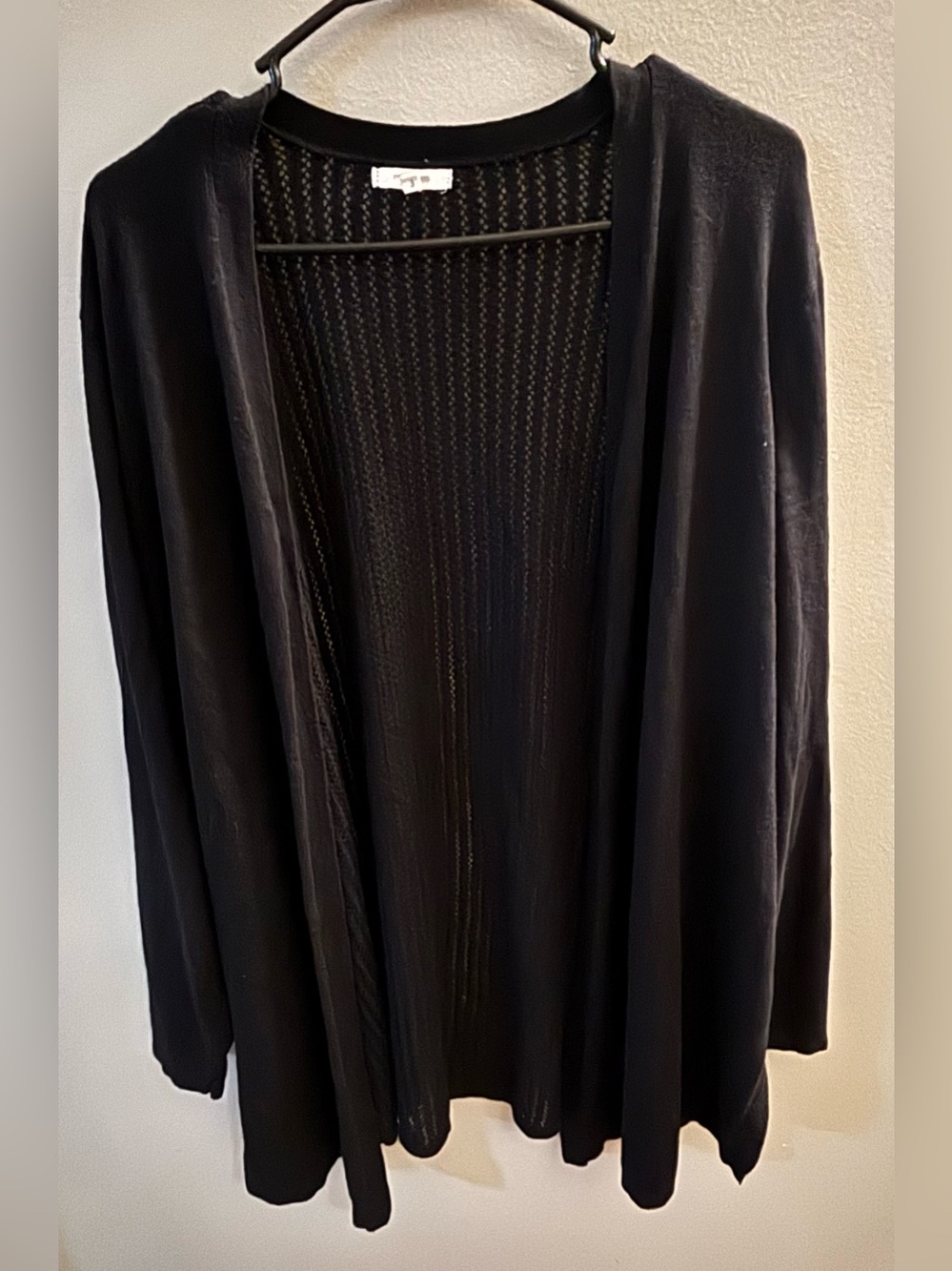 Maurices Black Open-Front Lightweight Cardigan